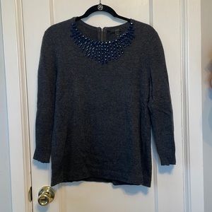 J. Crew sweater with beaded color. Size M
